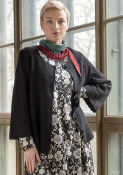Pointelle-Strickjacke „Blomstra“ aus Bio-Wolle
