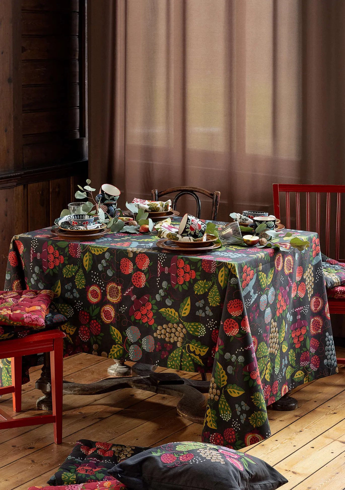 Tischdecke „Fruits“ aus Bio-Baumwolle